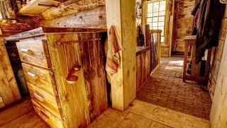 Building Stairs into the Root Cellar in my Off Grid Log Cabin