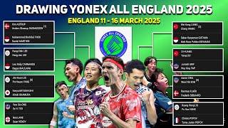 11 WAKIL DIKIRIM KE ALL ENGLAND! Hasil Drawing All England 2025 #yonexallengland2025 #allengland