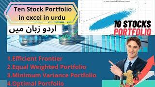 Building a Diversified 10-Stock Portfolio: Efficient Frontier, Tangent Line and Capital Market Line