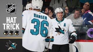 Logan Couture tallies his second career hat trick