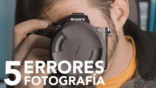 5 ERRORES TONTOS EN FOTOGRAFÍA (DESPISTES AL SALIR A HACER FOTOS)