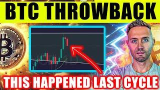 Bitcoin Hits THROWBACK ZONE! This SPARKED Last Bull Market!