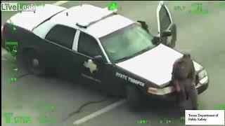 Texas Police Helicopter Video Captures Shootout on Highway