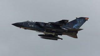 Panavia Tornado ECR German Air Force Luftwaffe arrival on Thursday RIAT 2014 46+28