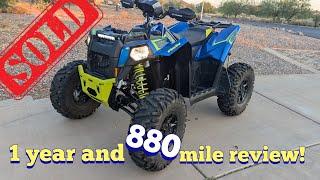 Polaris Scrambler XP1000 S 1 year review and final video! It's sold!