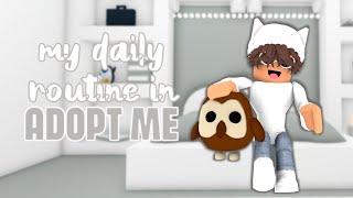 my daily routine in adopt me! | roleplay |