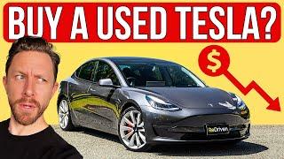 Tesla 3 values FALLING! Should you buy one used?