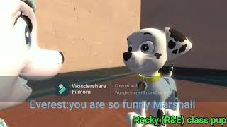 SFM PAW Patrol | Marshall give a funny expression to Everest(Evershall moment)