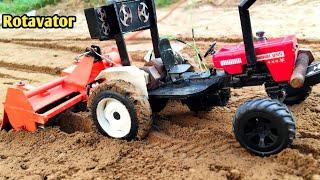 Homemade swaraj 855 with Rotavator|| Tractor with rotary tiller ||