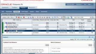 Primavera P6 Enterprise Project Portfolio Management Demo