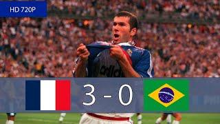 Résumé France - Brésil 3-0 | Finale de la Coupe du Monde 1998 | Tous les Buts & Temps Forts