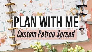 Plan With Me - Archer & Olive Springtime Spread for my Patron Nicole! | Big Happy Planner | Pastels