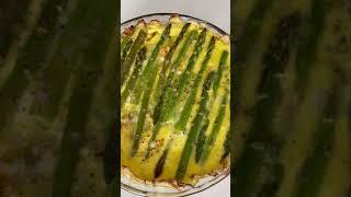 The Hungry Curator Makes a Salmon & Asparagus Quiche with Potato Crust #shorts