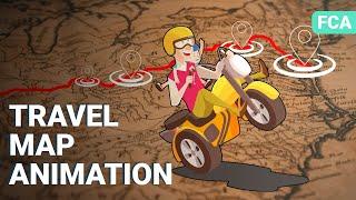 How to Create a Map Animation to Your Summer Trip | Filmora Creator Academy