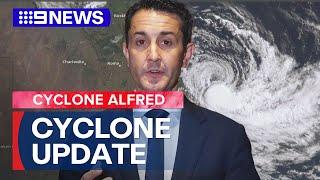 Queensland Premier provides Tropical Cyclone Alfred update | 9 News Australia