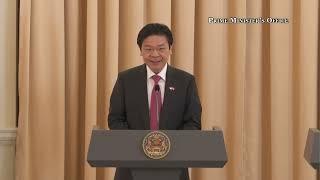 PM Lawrence Wong at the Joint Press Conference with Thai Prime Minister Paetongtarn Shinawatra