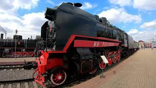 ⁴ᴷ⁵⁰ Walking Moscow: Train Exhibition | Прогулка по Москве - Экскурсия РЖД