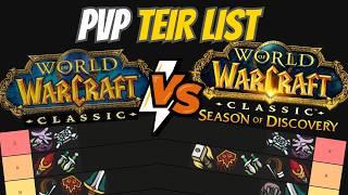 Vanilla vs Season of Dicovery PvP Tier list