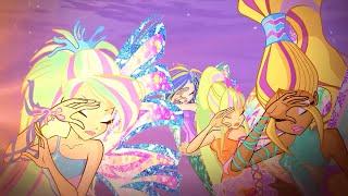 Daphne, freshly curse-free, becomes corporeal again | Winx Club Clip