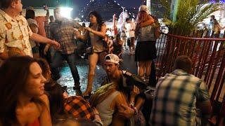 Witness footage of Las Vegas Route 91 Harvest country music festival shooting