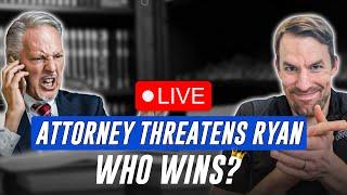 LIVE CALL - Attorney Threatens Ryan Weimer