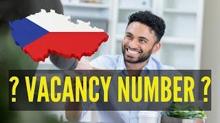 Czech Job Vacancy Number - what is it, how to get it