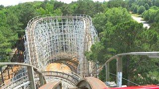 Georgia Cyclone 4K Front Seat POV Classic Footage - Six Flags Over Georgia