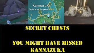 Kannazuka island secret chests & hidden walls all missable locations genshin impact 100 exploration