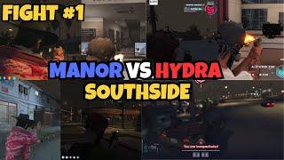 MANOR vs HYDRA 6v6 Near Moseleys/Southside Fight #1 | MULTI POV | NOPIXEL 4.0 GTA RP