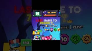 Last GAME To 71k With Bois!!  @NirmalPlyz  @AgniPlyz  #brawlstarsedit #brawlstars #shorts