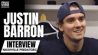 Justin Barron Reacts to Being Traded to Nashville Predators from Montreal Canadiens, Trotz Praise