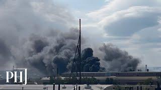 Tank-producing Plant Catches Fire in Russia