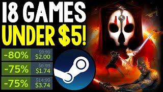 18 NEW STEAM PC GAME DEALS UNDER $5 RIGHT NOW - SUPER CHEAP PC GAMES!