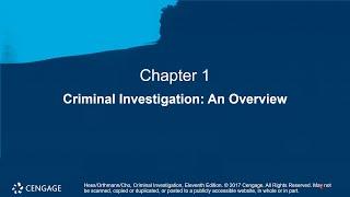 Chapter 01 Lecture on Criminal Investigation An Overview