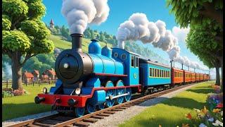 The Train on the Track Goes Choo, Choo | Fun Nursery Rhyme for Kids | Sing-Along Song