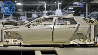 This is how the Golf is made in Volkswagen factory Wolfsburg, Germany