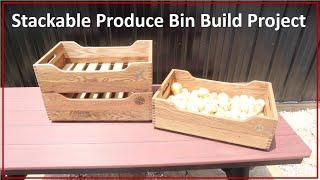 TNT #248:  DYI Stackable Produce Crates Woodworking Build Project