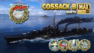 Destroyer "Cossack B": Well deserved "Solo Warrior" medal on map North - World of Warships