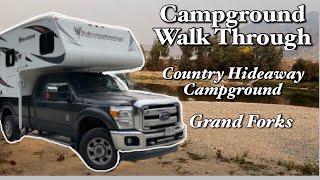 Country Hideaway Campground Walk Through | Grand Forks, BC