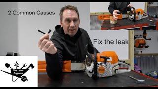 How to fix a bar oil leak on a Stihl chainsaw