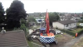 History in the making as the first Tarran Bungalows in Eckington and Killamarsh are demolished