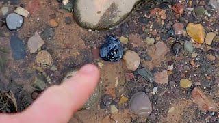 Ordinary Black Rock Found On The Beach Turns Into Stunning Gemstone