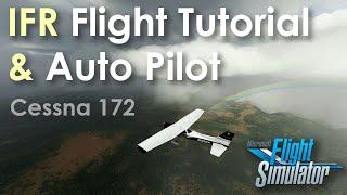 Basic IFR & Auto Pilot on the G1000 GPS | Microsoft Flight Simulator | Cessna 172