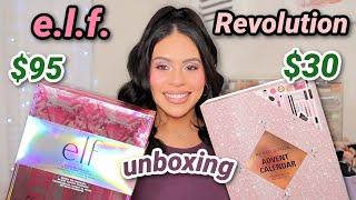 e.l.f. vs Makeup Revolution Advent Calendar  Which is better? *UNBOXING*