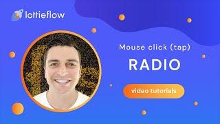 Lottie radio icon - Mouse click (tap) - Webflow Interactions tutorial