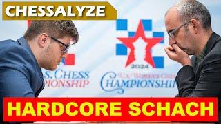 Komplikationen aus der Hölle| Sevian vs Dominguez | US Chess Championship 2024 Runde 9