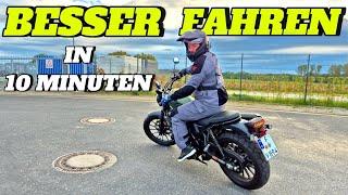 Besser Motorrad Fahren in 10 Minuten // Sicher WENDEN