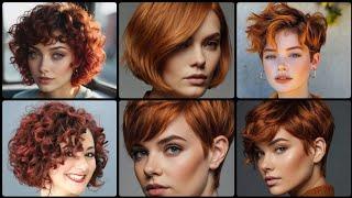 Latest & Stylish Women's Short Copper Brown Hair Dye Ideas #2024 #beautygirlscracks