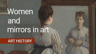 Why do artists paint women looking in mirrors? Gonzalès’s 'Full-length Mirror’ | National Gallery