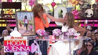 George W. Bush painted Hoda and daughters for her 60th birthday!